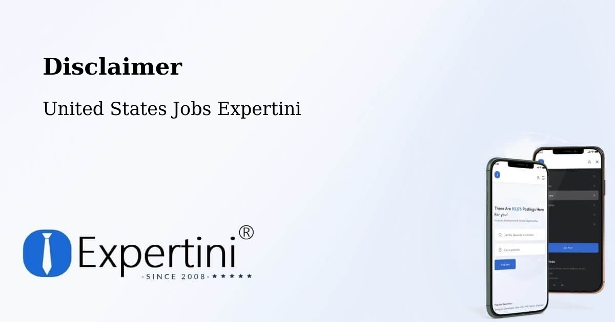 Disclaimer – Hagerstown - United States Jobs Expertini